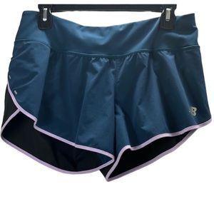 New Balance Women's Blue, Black & White Athletic Shorts Size M